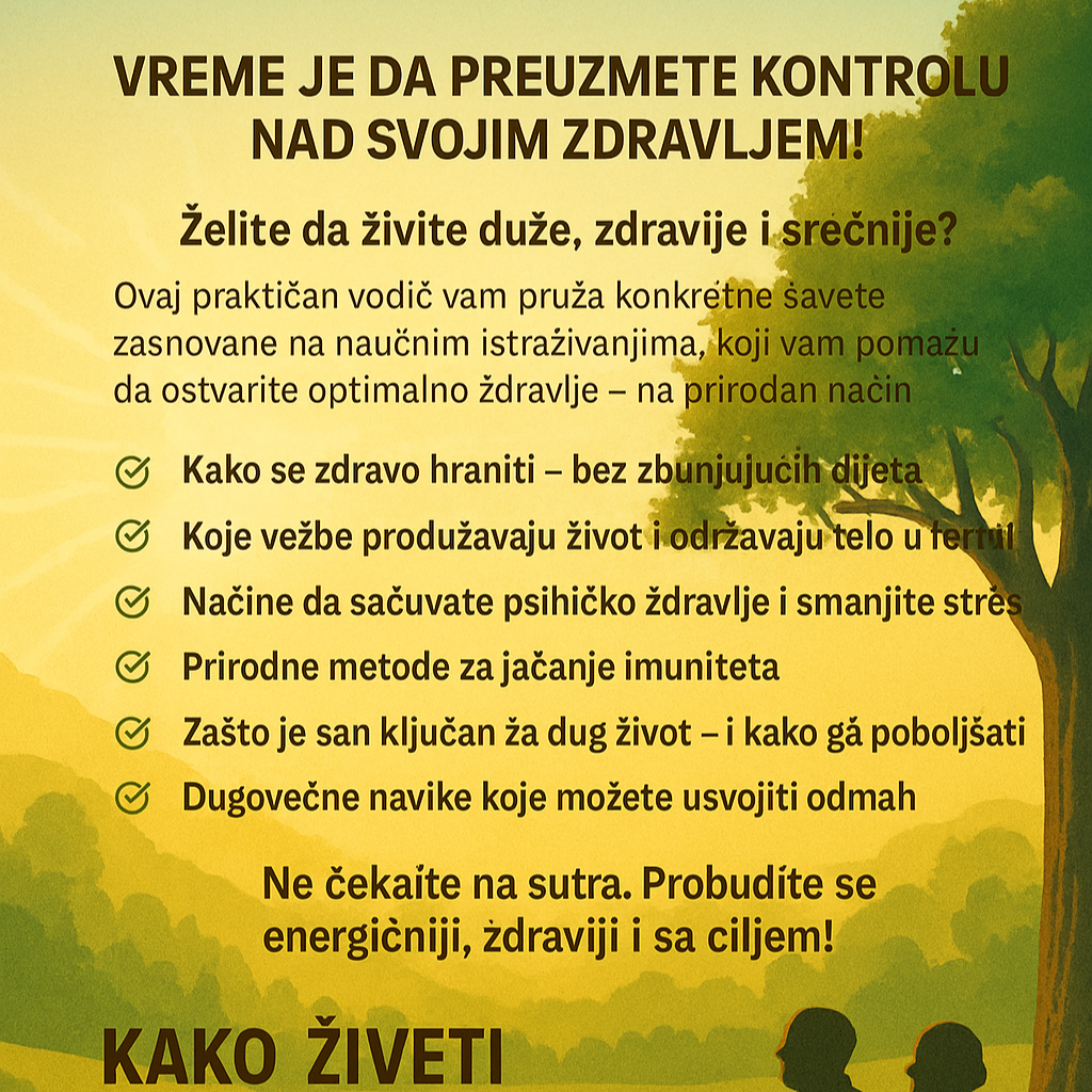 Kako živeti zdravo i dugovečno — Praktičan vodič za telo i um