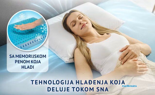 CoolDreams™ 2u1 Jastuk sa Efektom Hlađenja – 40x60 cm